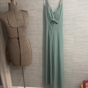 Elegant Teal Maxi Dress